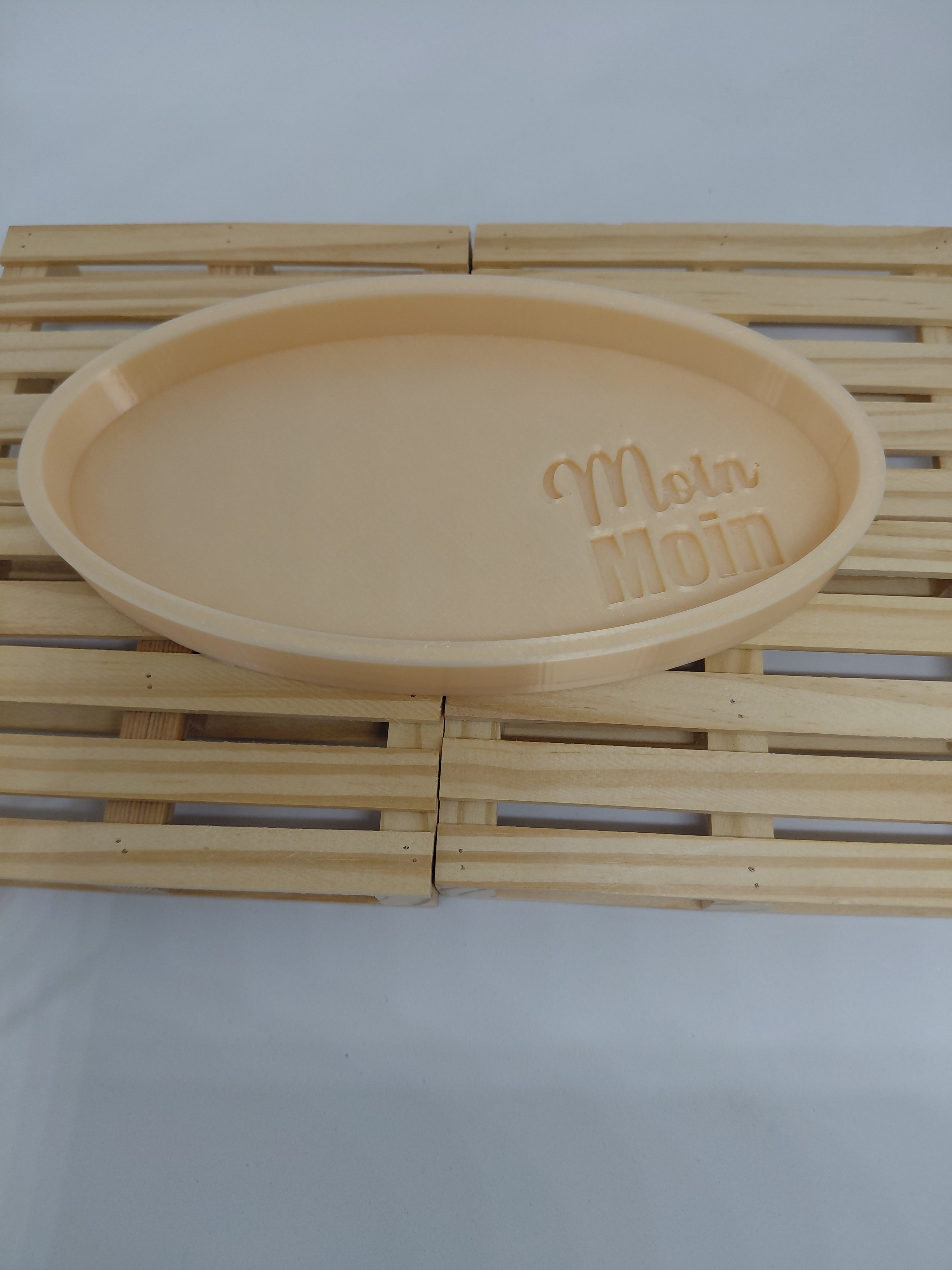 3D Druck Tablett, Ovale Schale, Moin Moin, Tablett, Dekoteller, digitale Datei, kommerzielle Nutzuung, Schmuckablage, 3D Modell, 3D printing